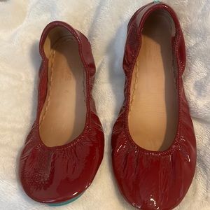 Ruby Red Tieks Size 8